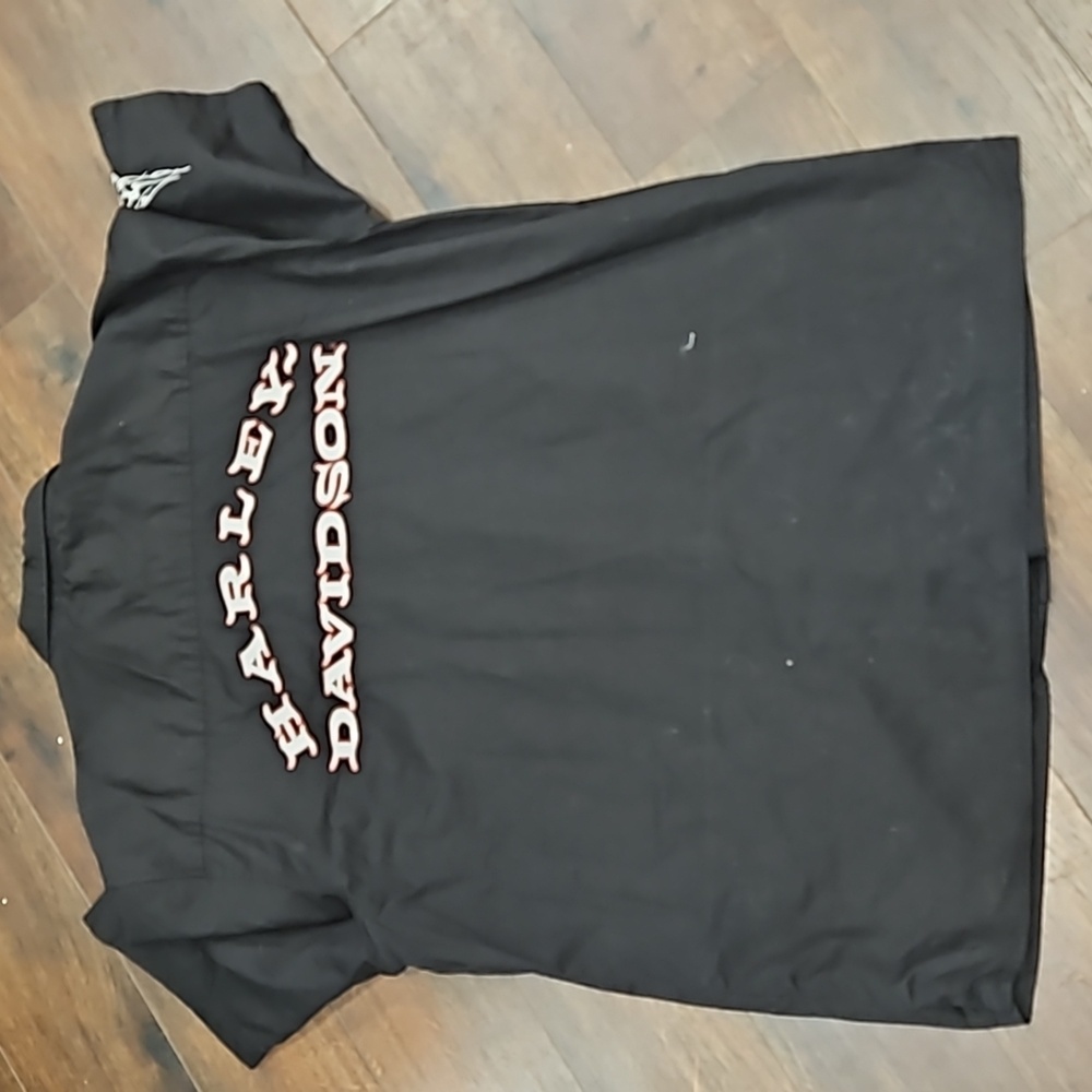 Harley-Davidson spell out Mechaniv Black Men's Shirt